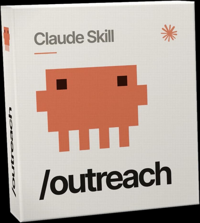 The /outreach Claude skill box